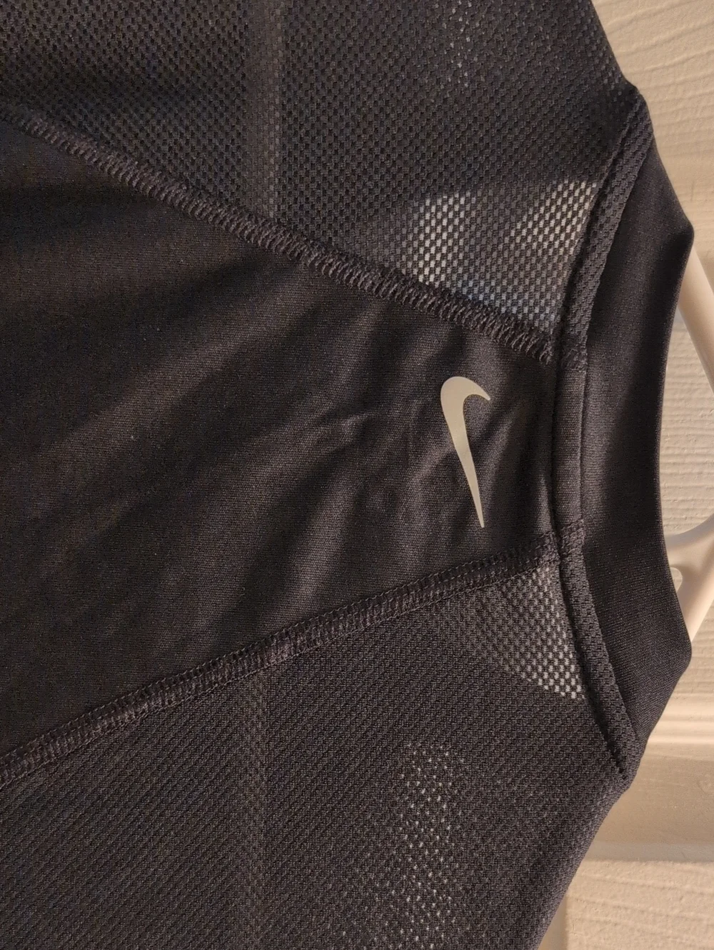Nike Running Girl's Dri-FIT Short Sleeve Training Shirt - Black